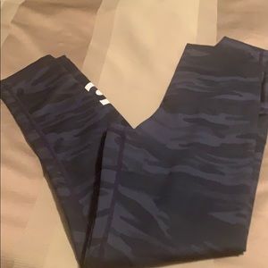 Peloton blue camo leggings